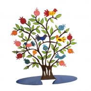 Laser Cut Hand Painted Decoration - Brown Pomegranate Tree LCT-1