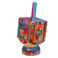 Small Wooden Dreidel with Stand -Toys DRS-8B
